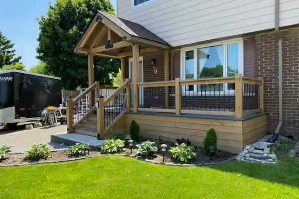 Welcoming Curb Appeal: Custom Front Porch and Landscape Makeover