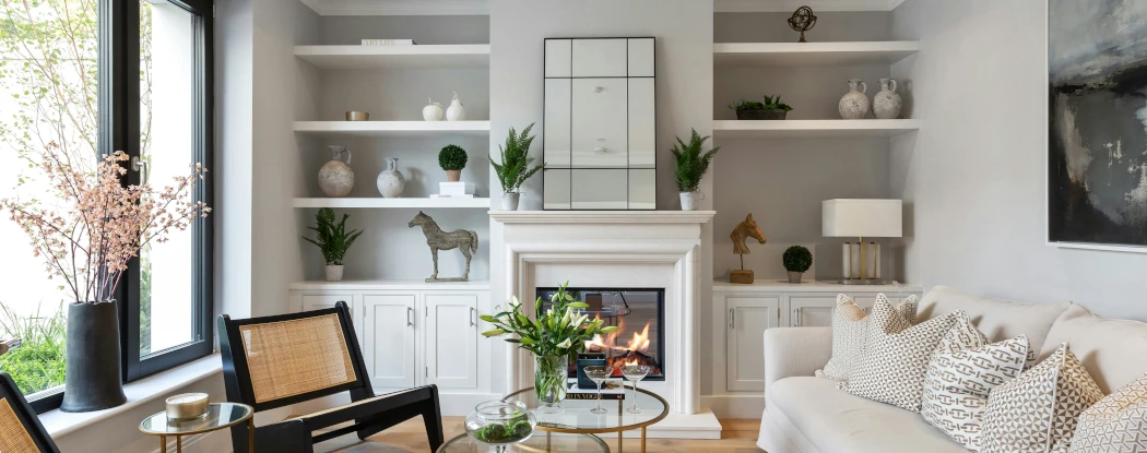 Interior Shelving and Mantel Remodeling in Houston