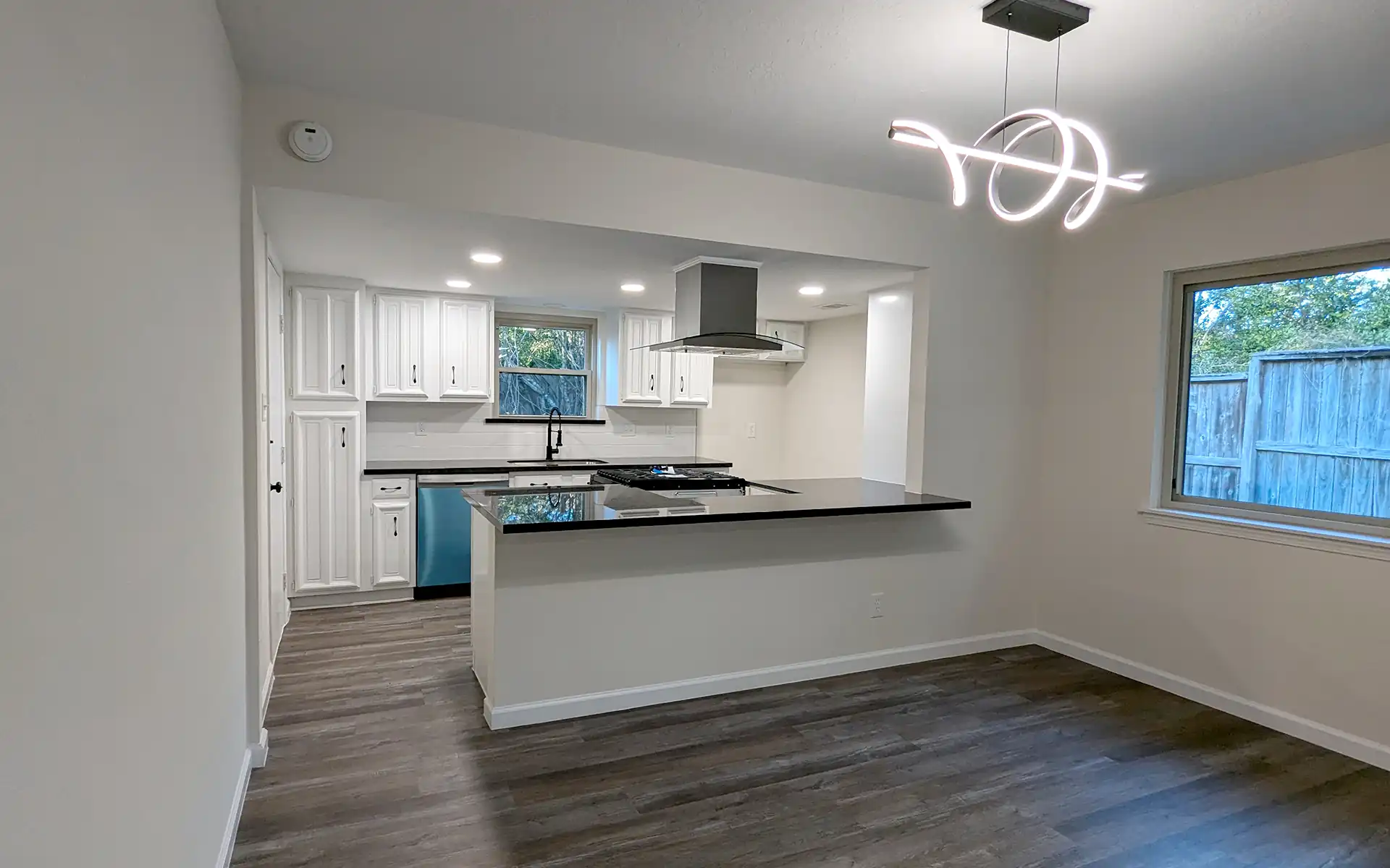 Open Concept Kitchen and Dining in Houston